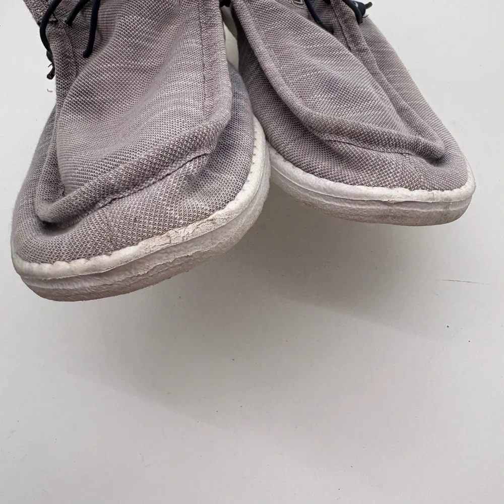 Hey Dude Wally Stretch sock Mens Size 14 Navy White Slip On Loafers 110382521